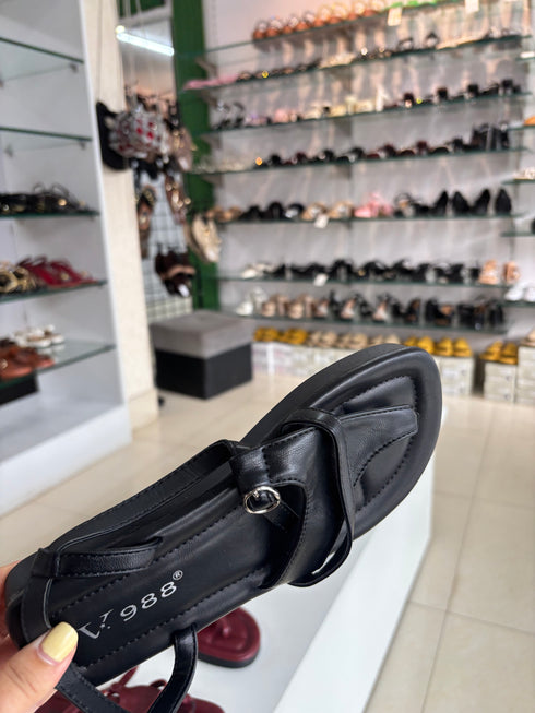 Casual Thong Sandals with Ankle Straps